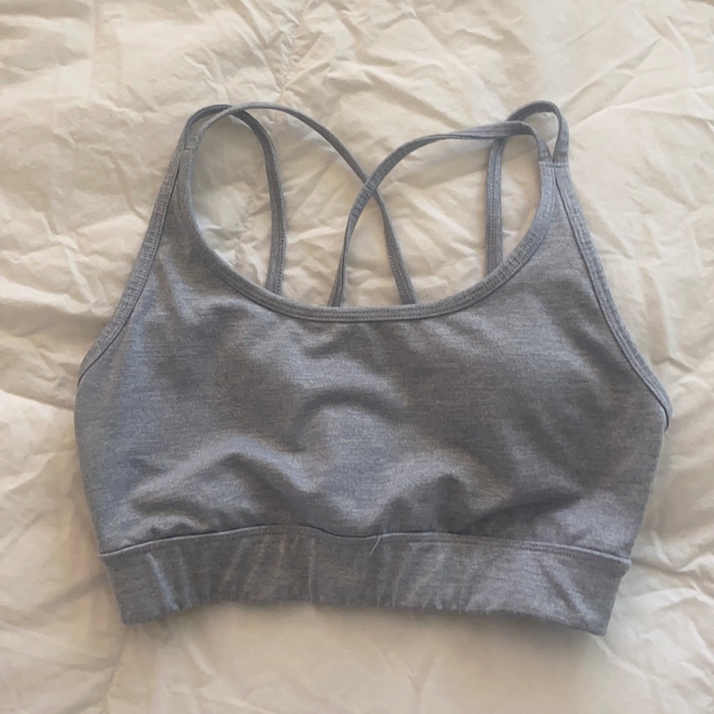 Sports bra straps detail